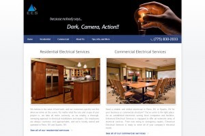 A website screenshot of enhancedelectrical.net created by Credo Technology Group, LLC